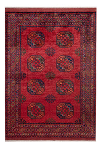 Tapis afghan - Kunduz - 243 x 177 cm - rouge