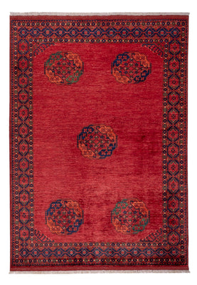 Tapis afghan - Kunduz - 243 x 175 cm - rouge