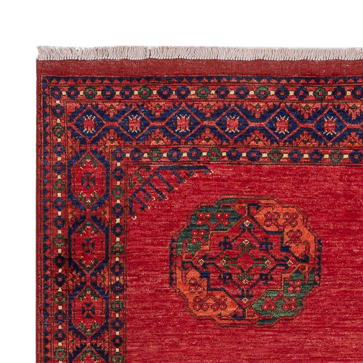 Tapis afghan - Kunduz - 243 x 175 cm - rouge