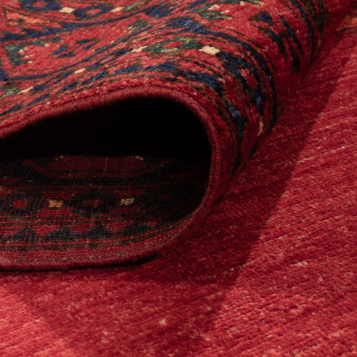 Tapis afghan - Kunduz - 243 x 175 cm - rouge