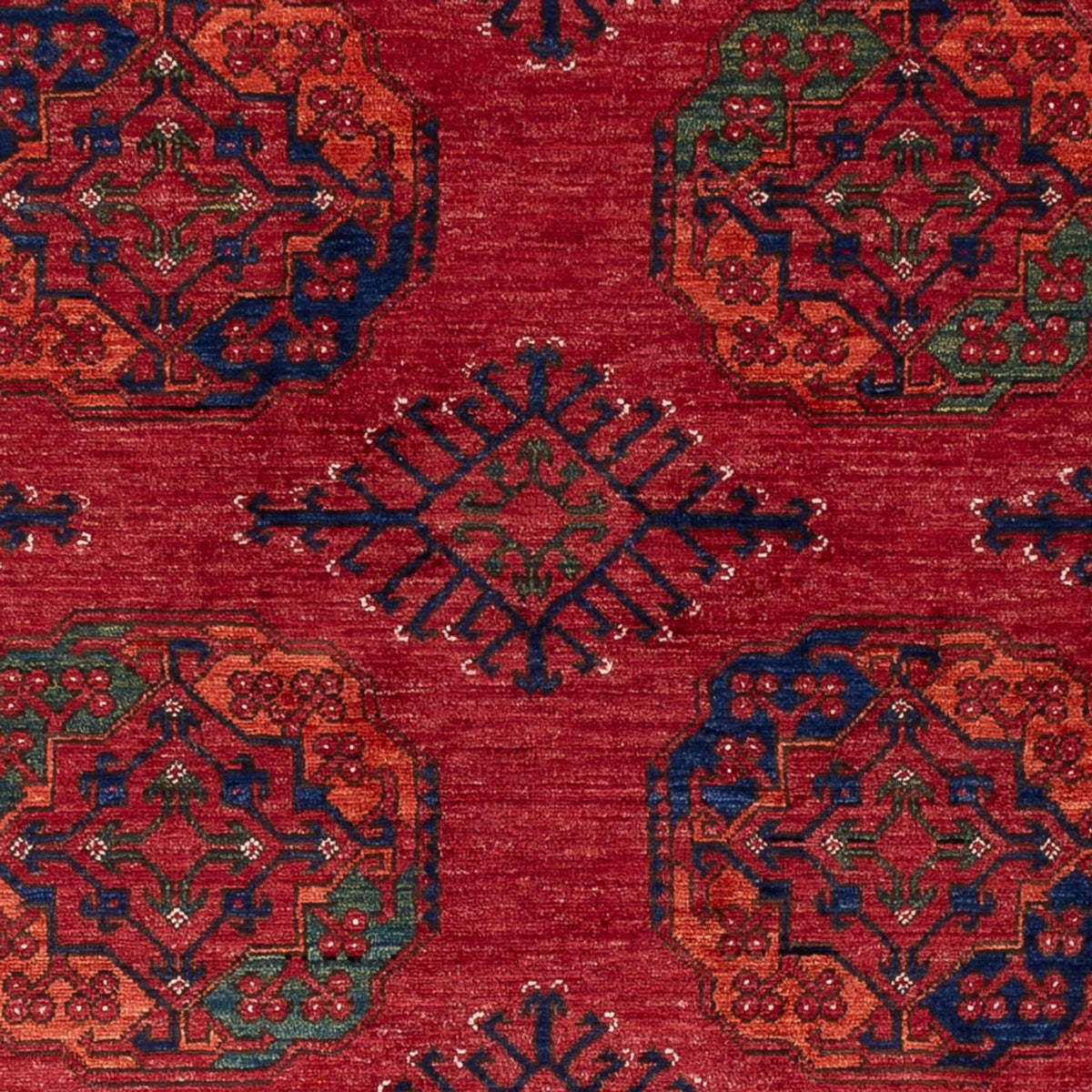 Tapis afghan - Kunduz - 239 x 165 cm - rouge
