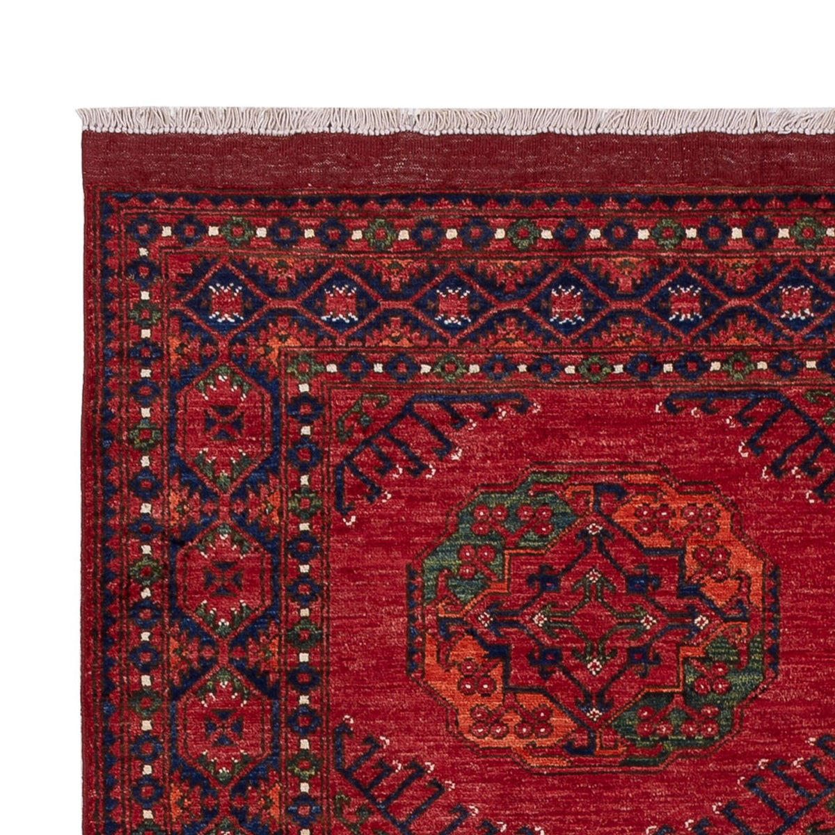 Tapis afghan - Kunduz - 239 x 165 cm - rouge