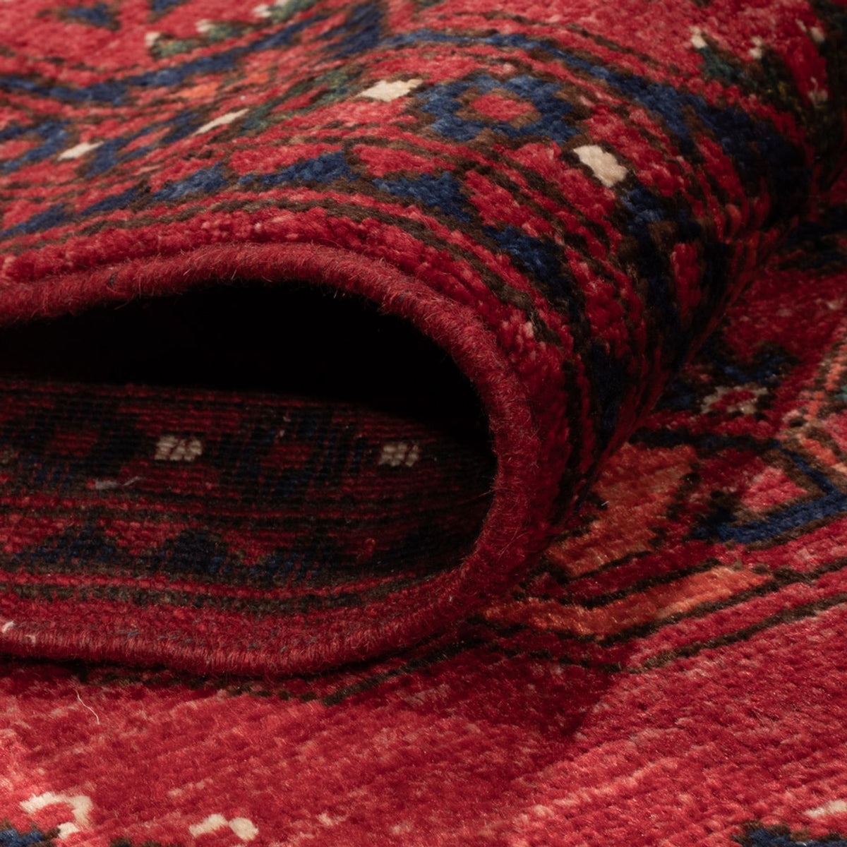 Tapis afghan - Kunduz - 239 x 165 cm - rouge