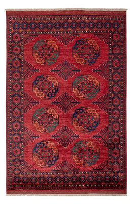 Tapis afghan - Kunduz - 234 x 176 cm - rouge