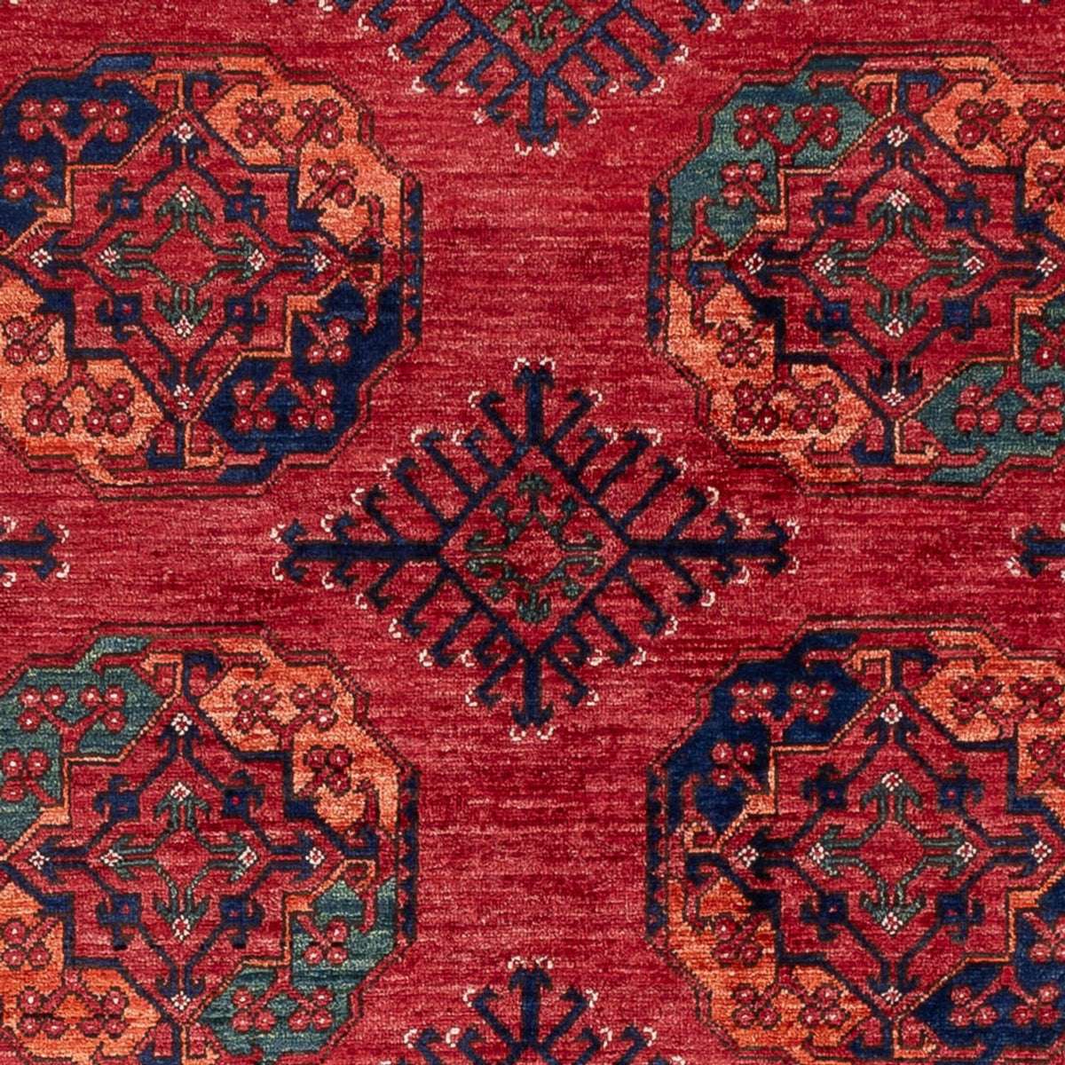 Tapis afghan - Kunduz - 234 x 176 cm - rouge