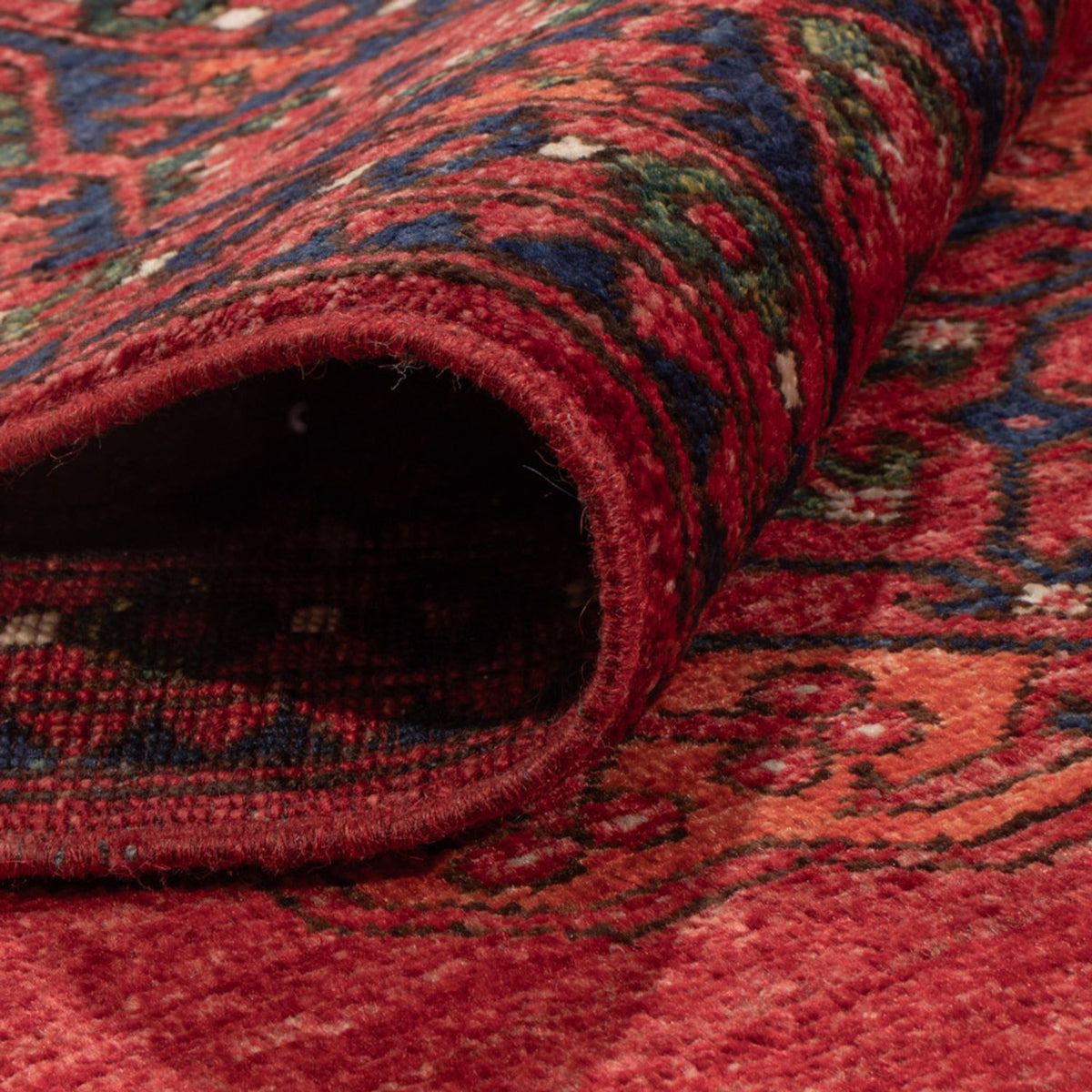 Tapis afghan - Kunduz - 234 x 176 cm - rouge