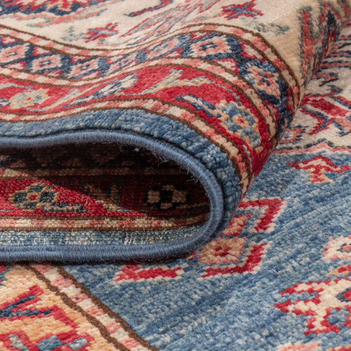 Tapis Ziegler - Kazak - 244 x 175 cm - bleu