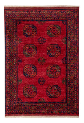 Tapis afghan - Kunduz - 242 x 171 cm - rouge