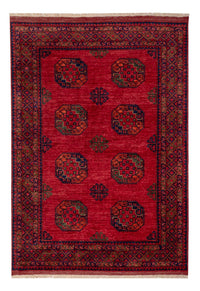 Tapis afghan - Kunduz - 242 x 171 cm - rouge