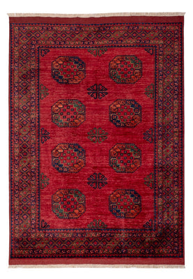 Tapis afghan - Kunduz - 241 x 176 cm - rouge