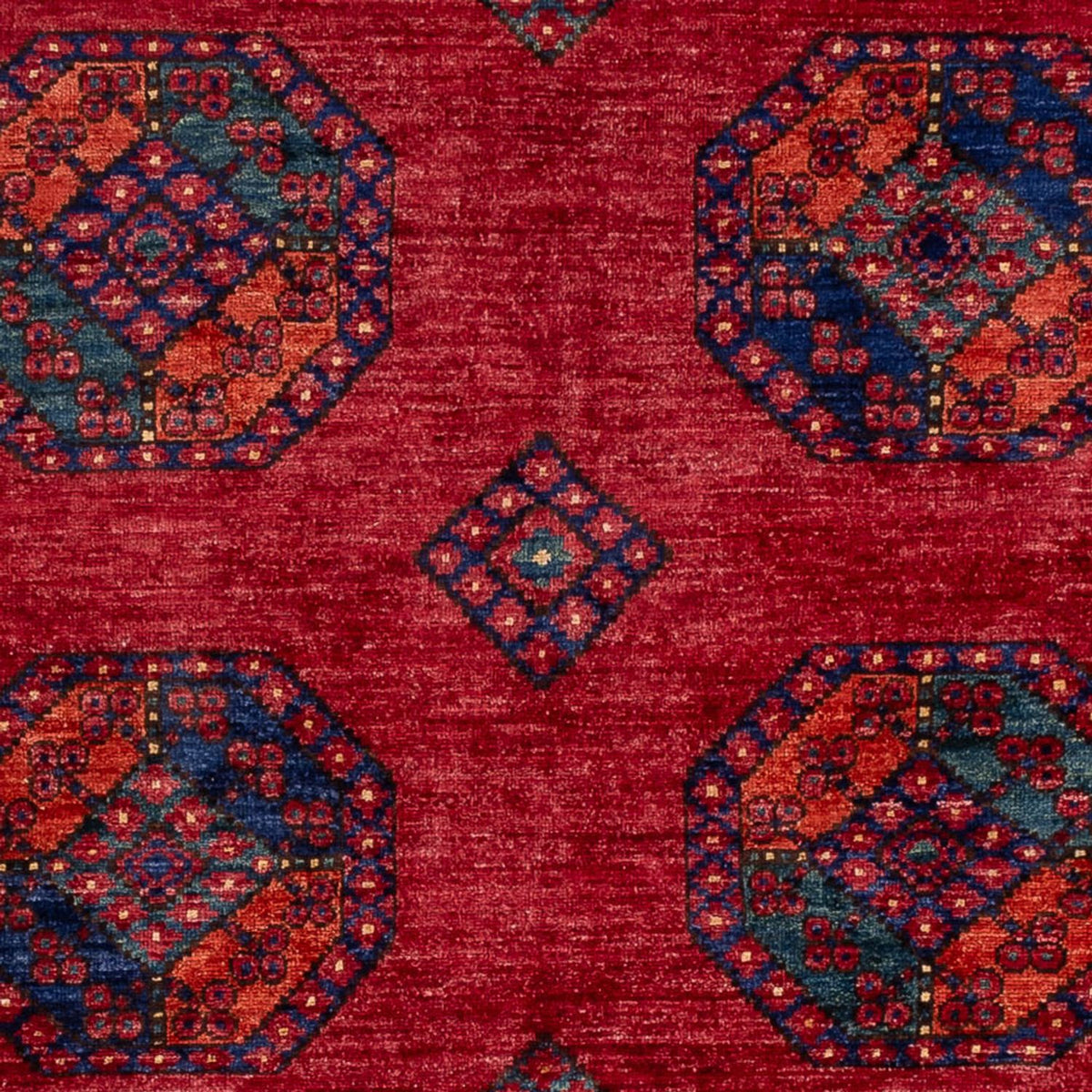 Tapis afghan - Kunduz - 243 x 177 cm - rouge