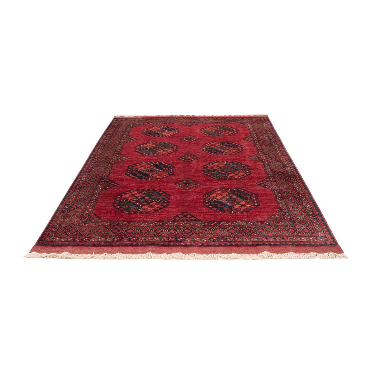 Tapis afghan - Kunduz - 243 x 177 cm - rouge