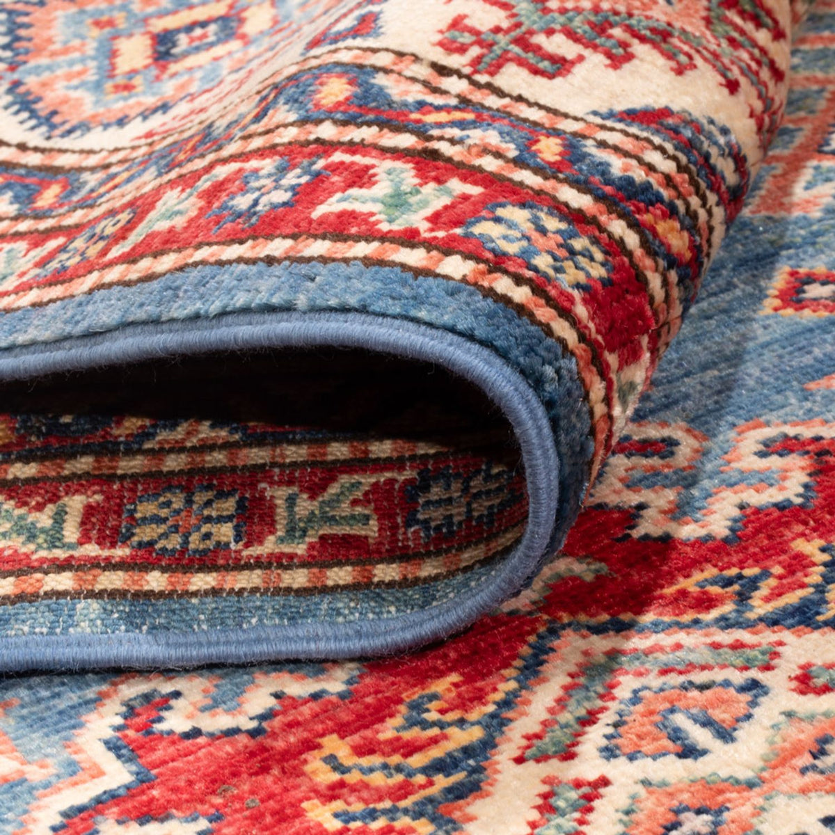 Tapis Ziegler - Kazak - 245 x 168 cm - bleu