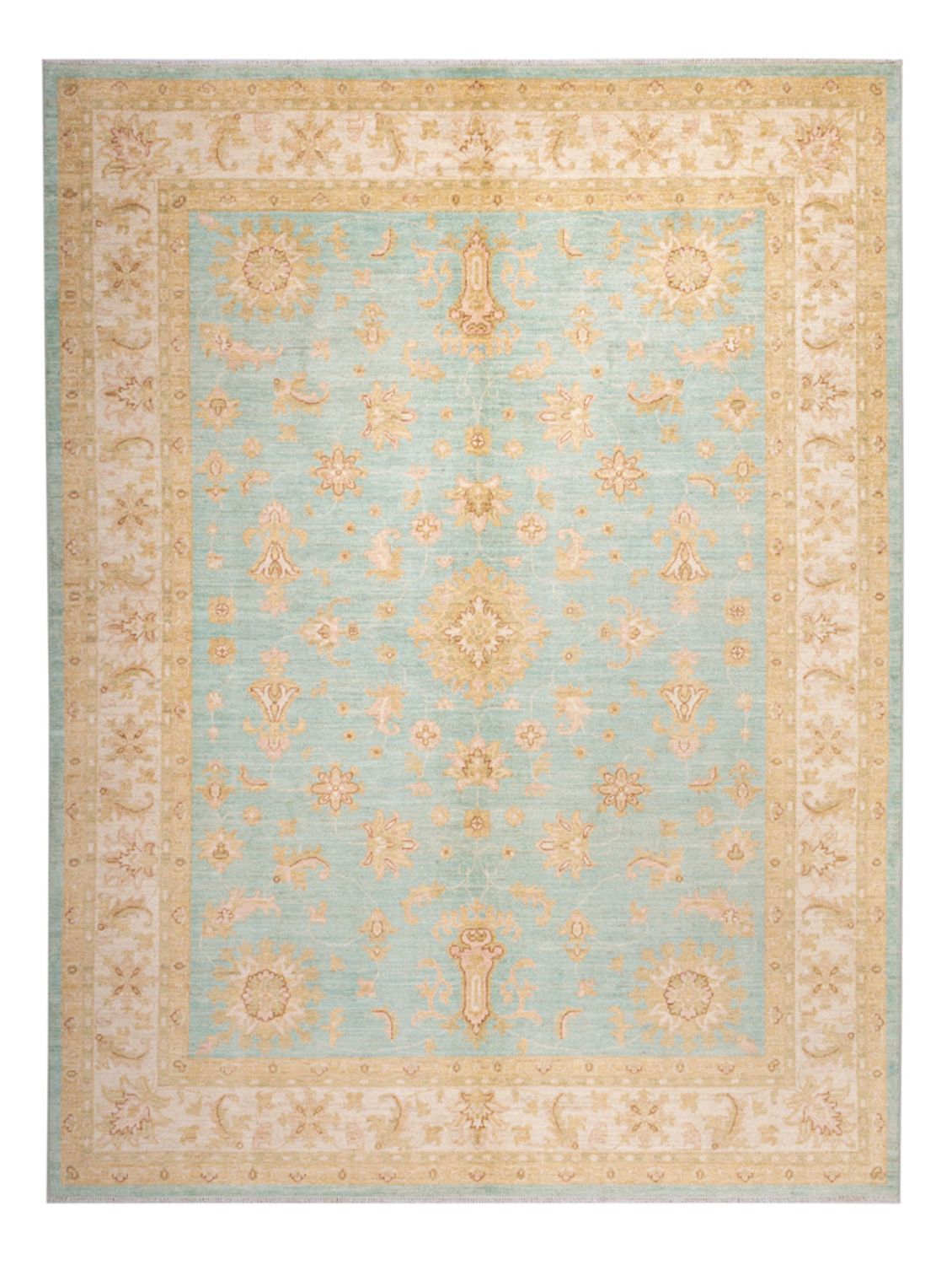 Tapis Ziegler - 287 x 211 cm - turquoise