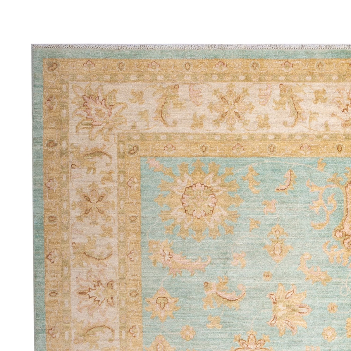Tapis Ziegler - 287 x 211 cm - turquoise