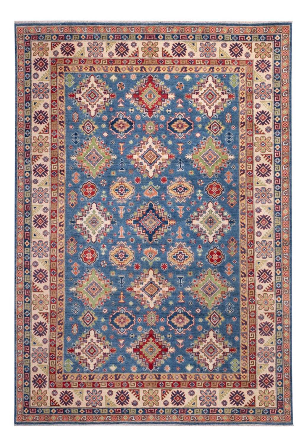 Tapis Ziegler - Kazak - 296 x 198 cm - bleu
