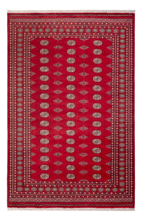 Tapis afghan - Boukhara - 307 x 201 cm - rouge