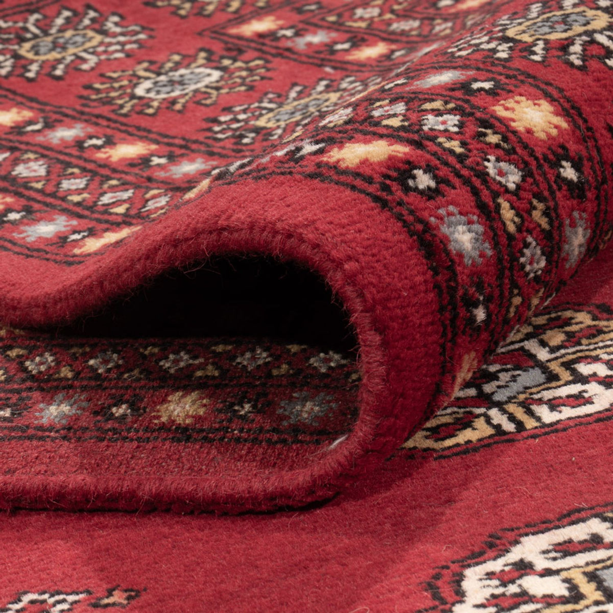 Tapis afghan - Boukhara - 307 x 201 cm - rouge