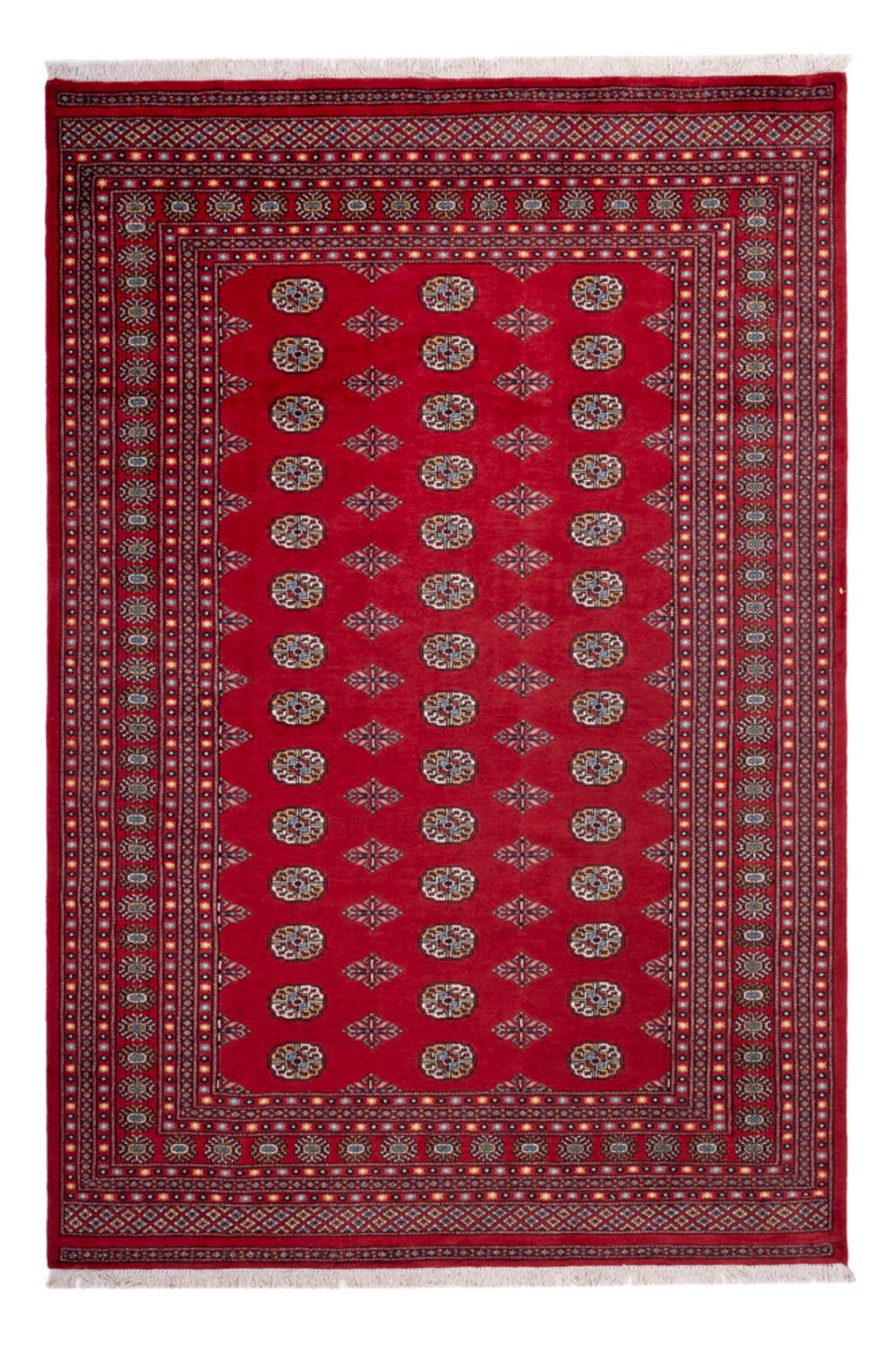 Tapis afghan - Boukhara - 302 x 200 cm - rouge