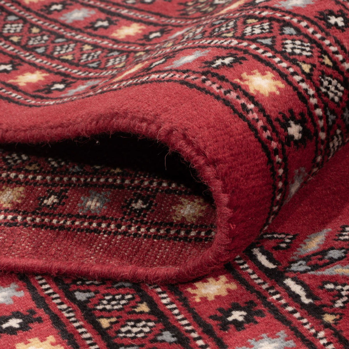 Tapis afghan - Boukhara - 302 x 200 cm - rouge