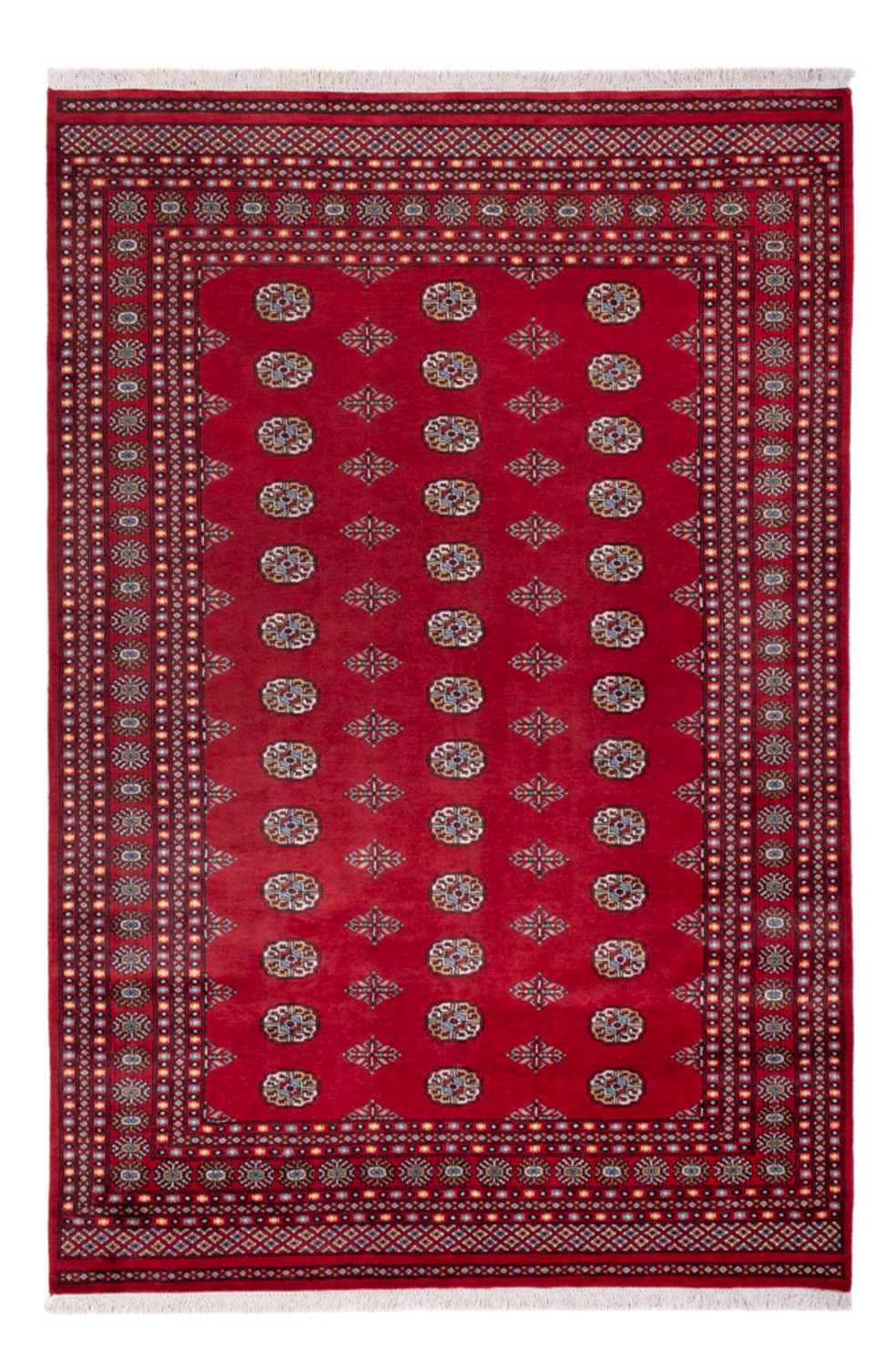 Tapis afghan - Boukhara - 294 x 198 cm - rouge