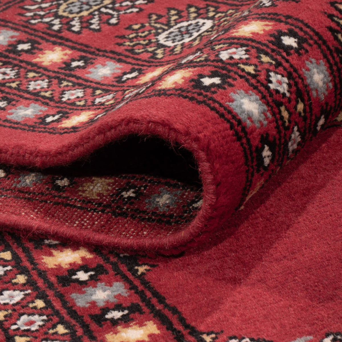 Tapis afghan - Boukhara - 294 x 198 cm - rouge