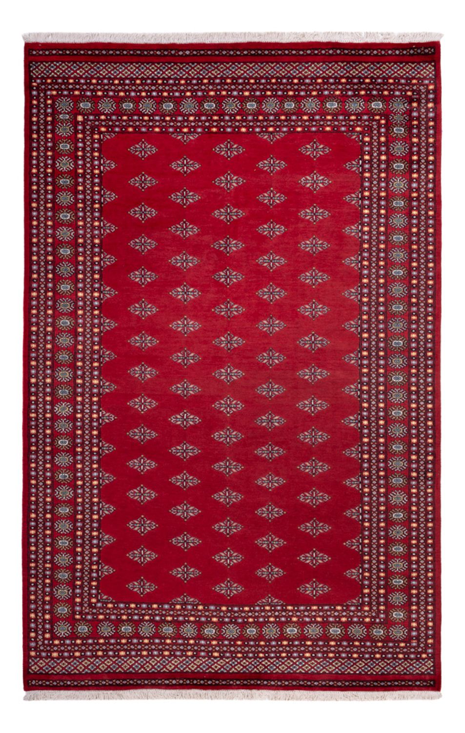 Tapis afghan - Boukhara - 317 x 204 cm - rouge