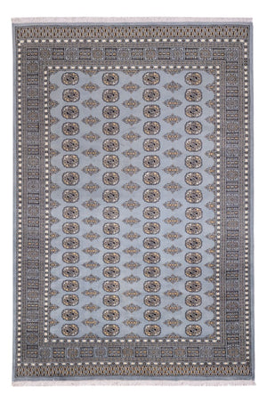 Afghan Teppich - Buchara - 300 x 204 cm - hellgrau
