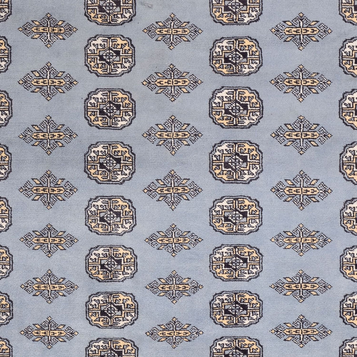 Tapis afghan - Boukhara - 300 x 204 cm - gris clair