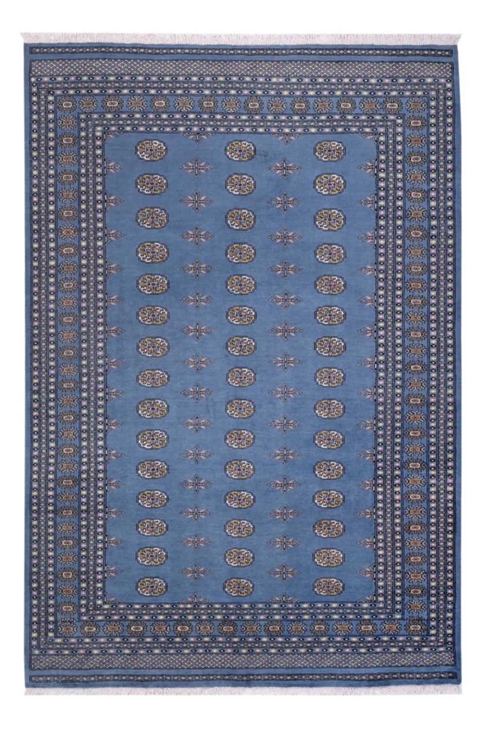 Tapis afghan - Boukhara - 308 x 206 cm - bleu