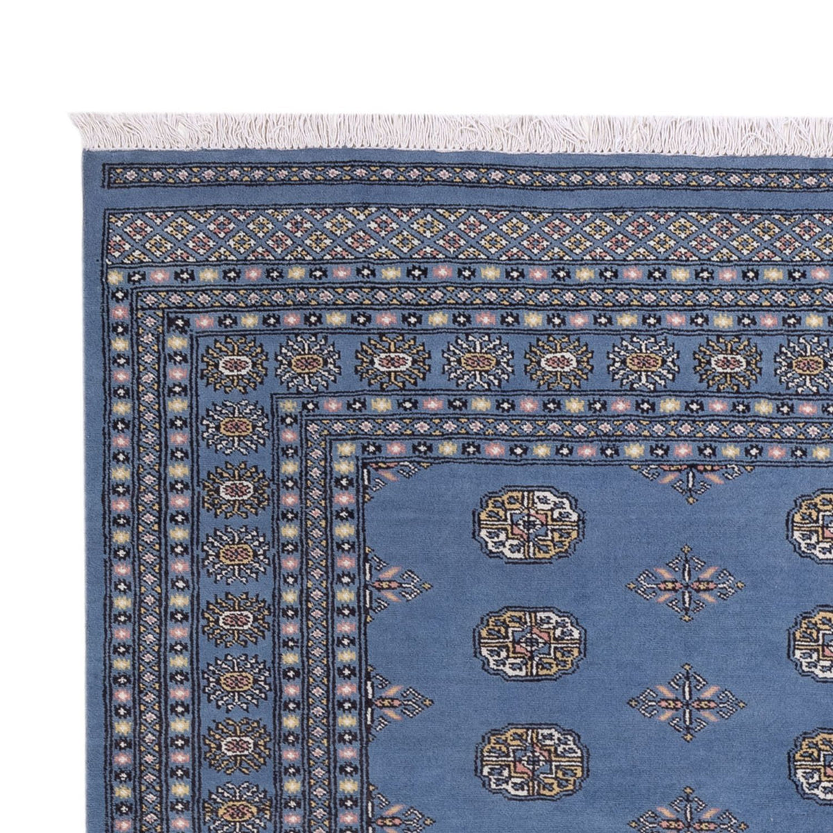 Tapis afghan - Boukhara - 308 x 206 cm - bleu