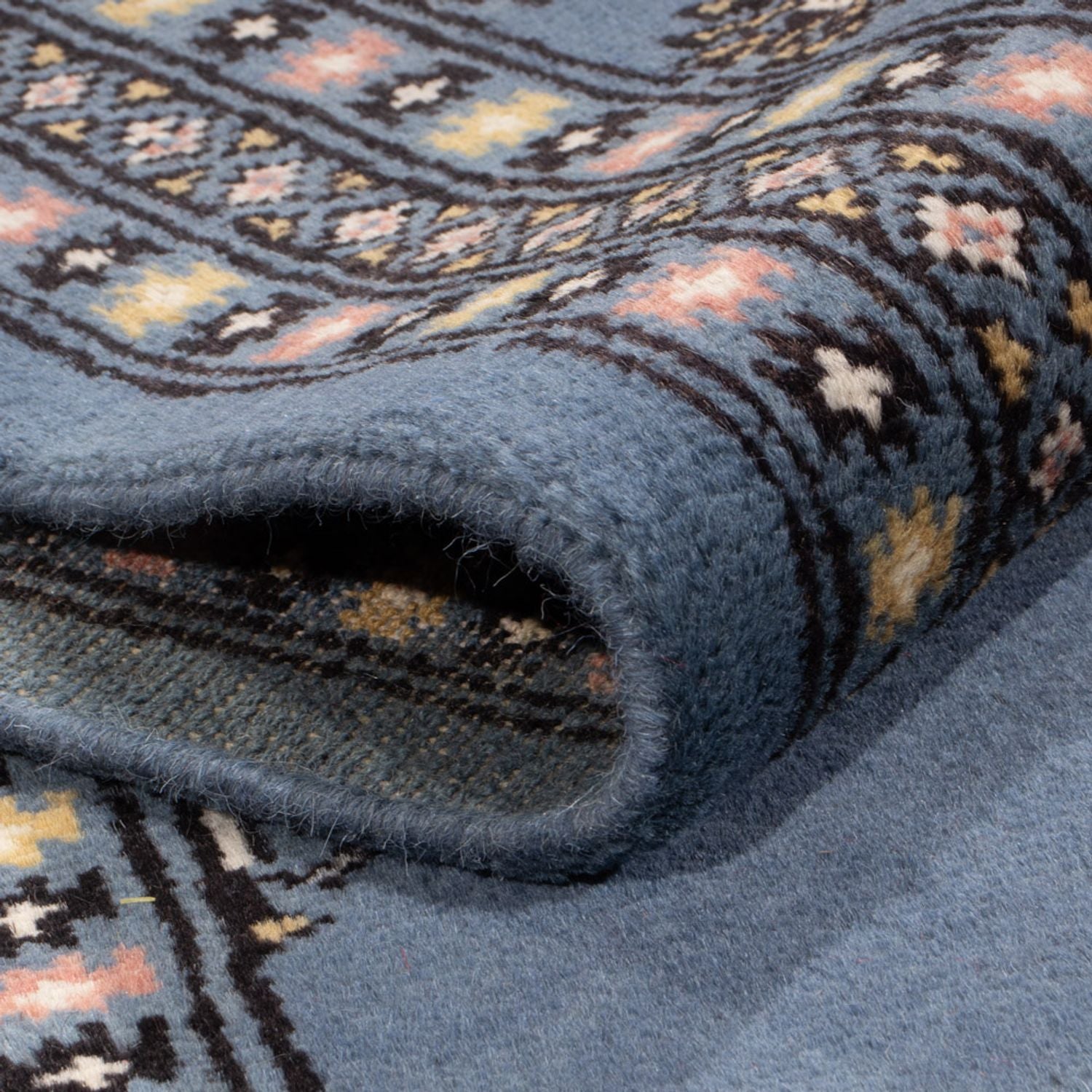 Afghan Teppich - Buchara - 308 x 206 cm - blau