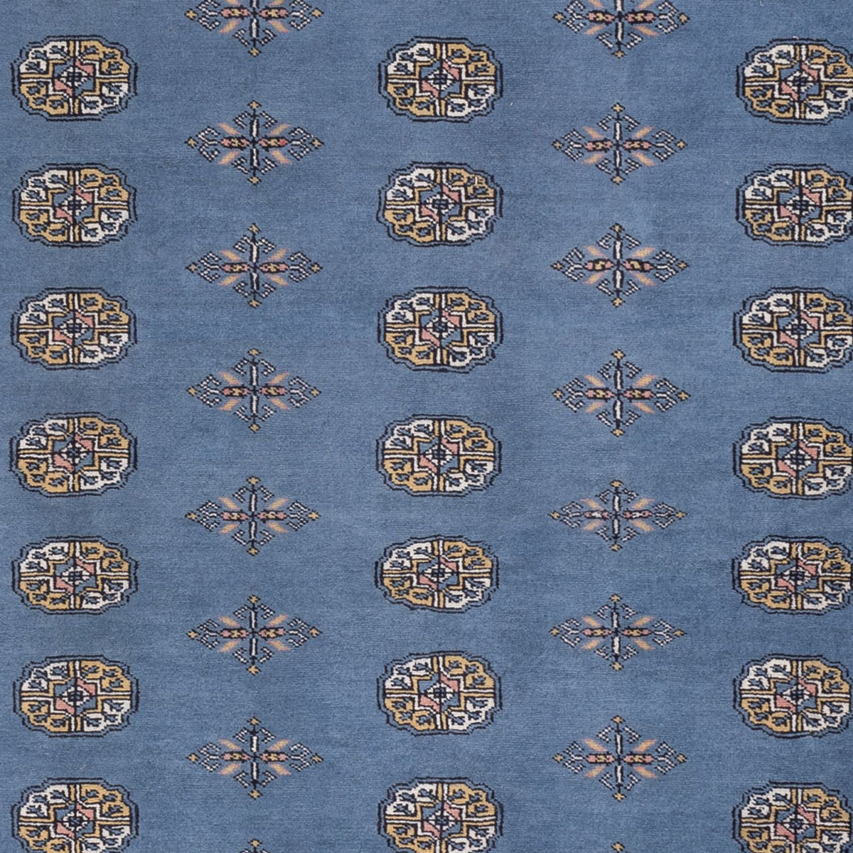 Tapis afghan - Boukhara - 309 x 205 cm - bleu