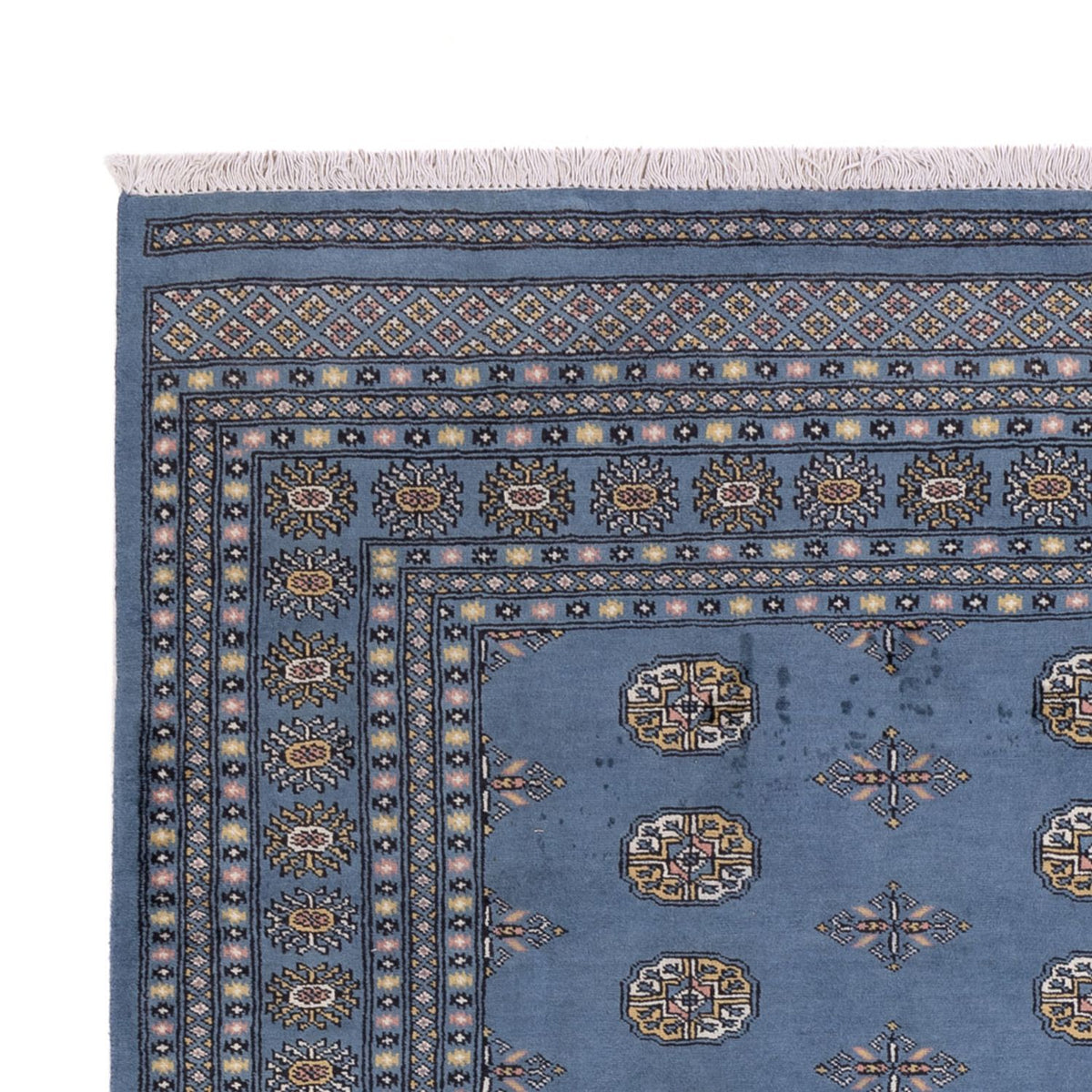 Tapis afghan - Boukhara - 309 x 205 cm - bleu
