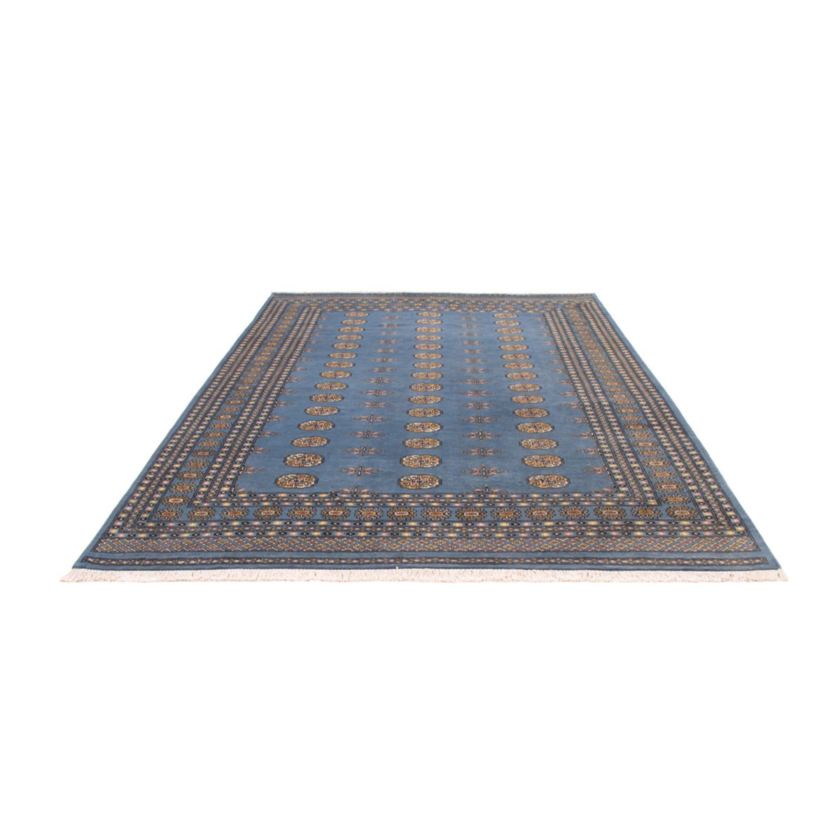 Tapis afghan - Boukhara - 309 x 205 cm - bleu