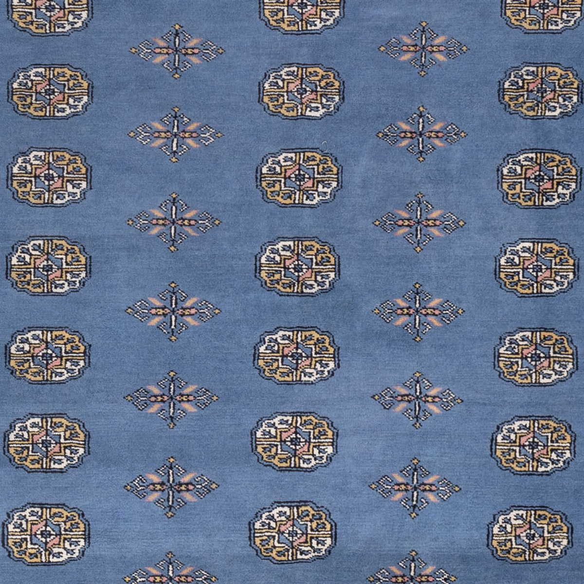 Tapis afghan - Boukhara - 315 x 207 cm - bleu