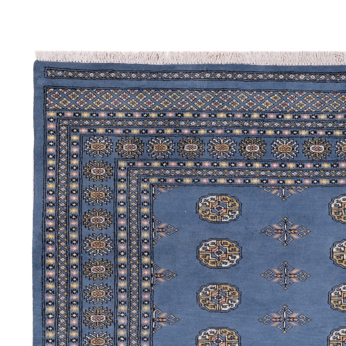 Tapis afghan - Boukhara - 315 x 207 cm - bleu