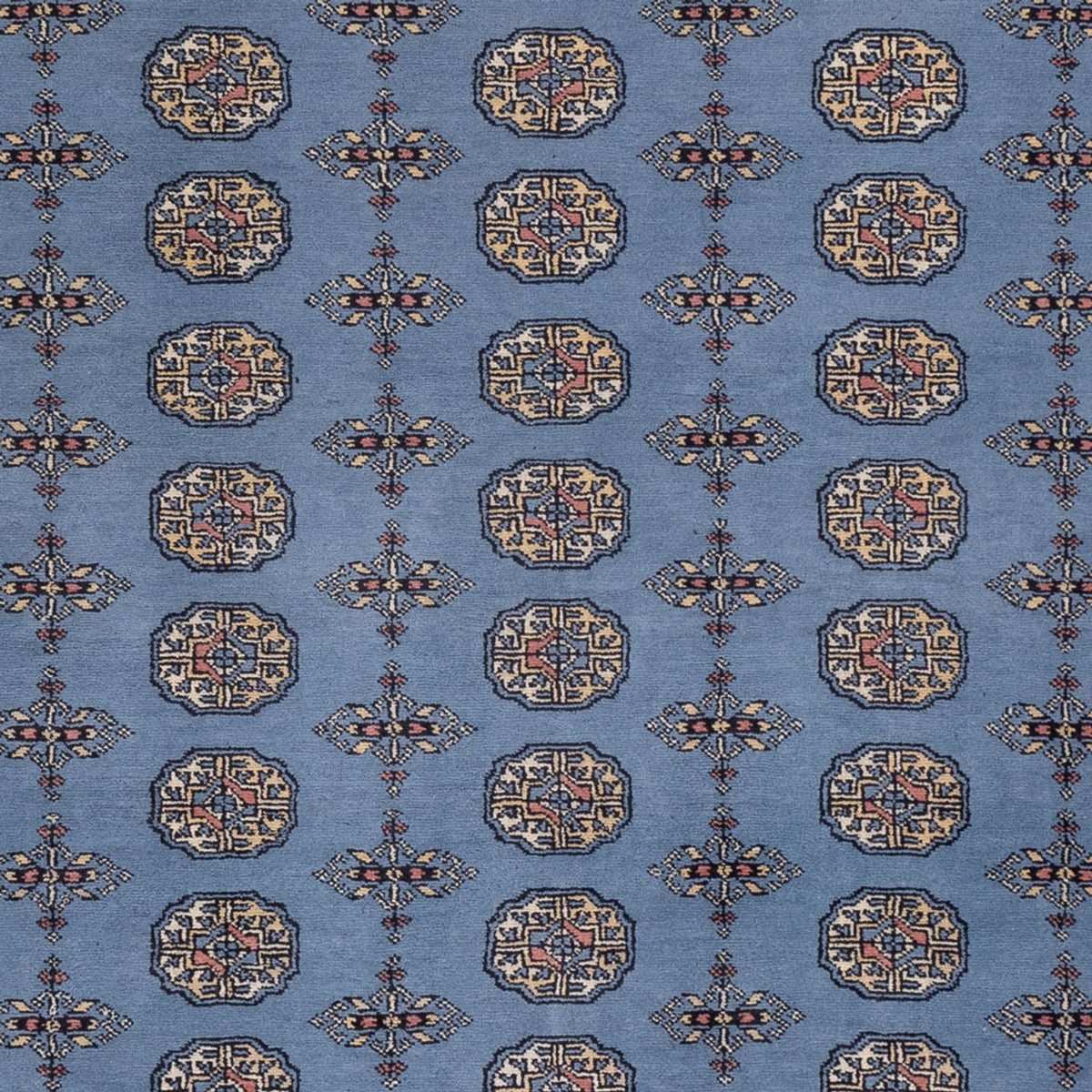 Tapis afghan - Boukhara - 307 x 250 cm - bleu