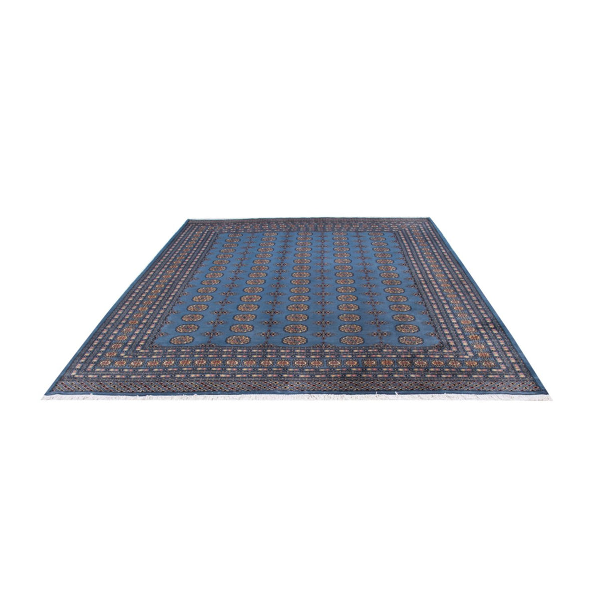 Tapis afghan - Boukhara - 307 x 250 cm - bleu