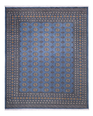 Tapis afghan - Boukhara - 305 x 249 cm - bleu