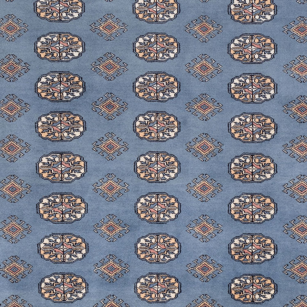 Tapis afghan - Boukhara - 305 x 249 cm - bleu clair