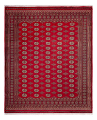 Tapis afghan - Boukhara - 305 x 252 cm - rouge