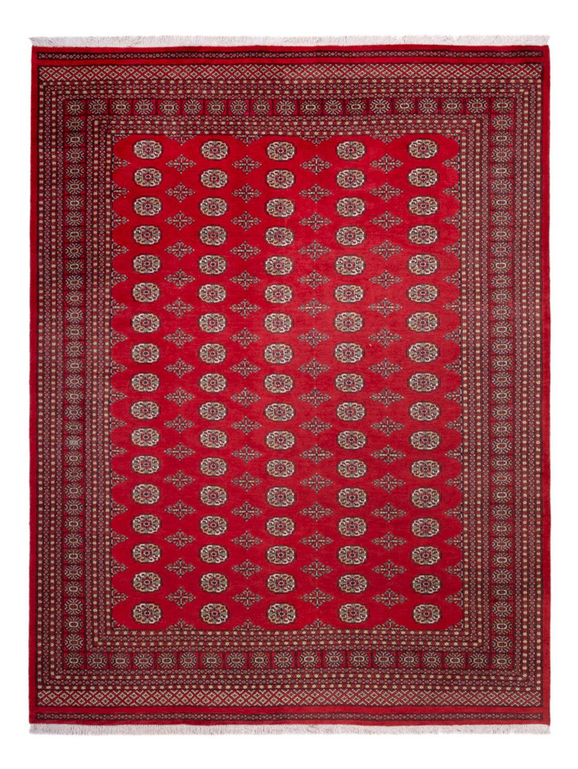Tapis afghan - Boukhara - 321 x 247 cm - rouge