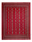 Afghan Teppich - Buchara - 318 x 247 cm - rot