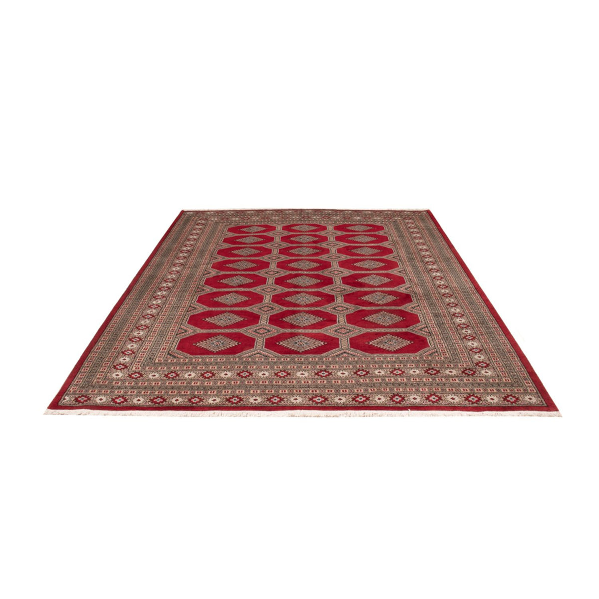 Tapis afghan - Boukhara - 287 x 220 cm - rouge