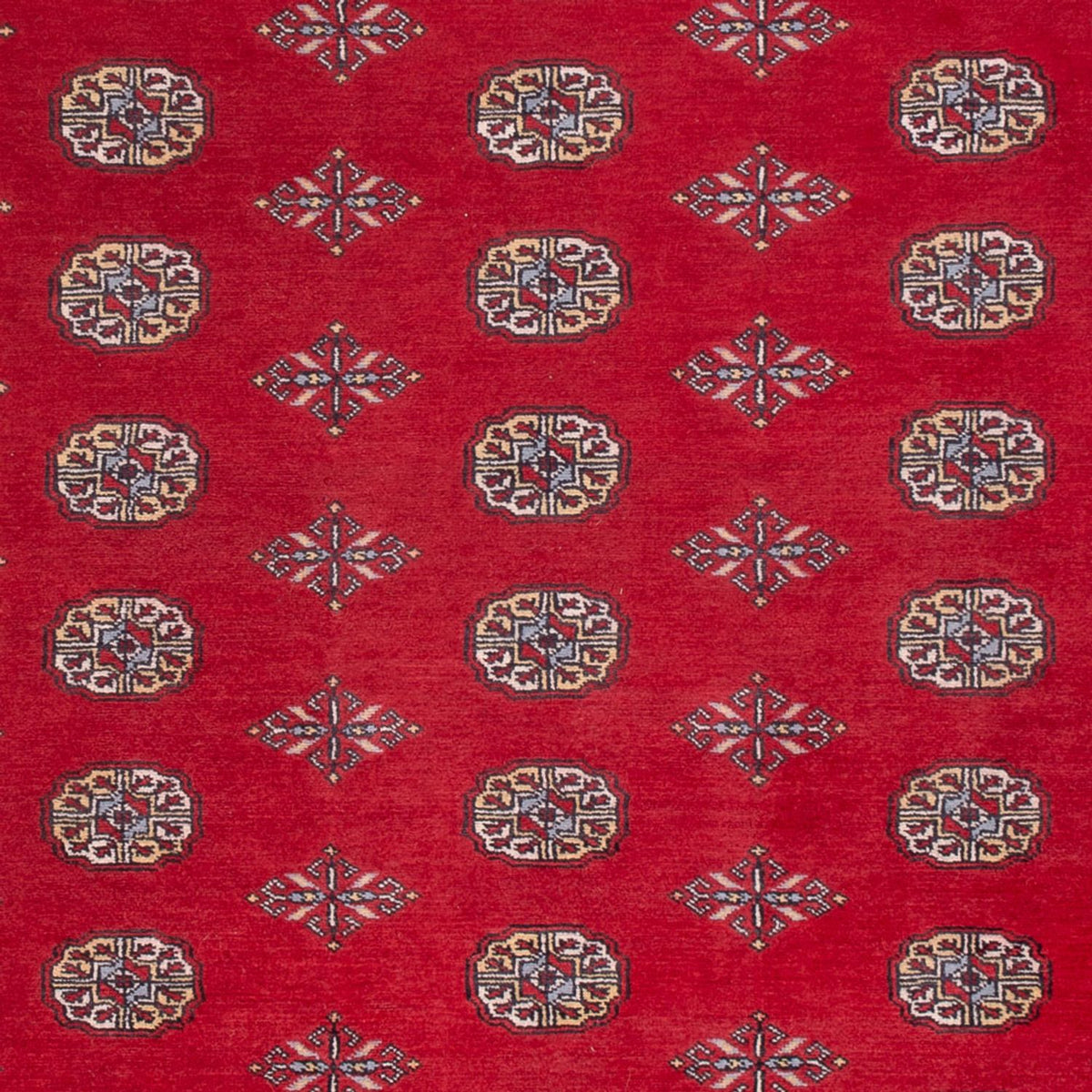 Tapis afghan - Boukhara - 307 x 202 cm - rouge