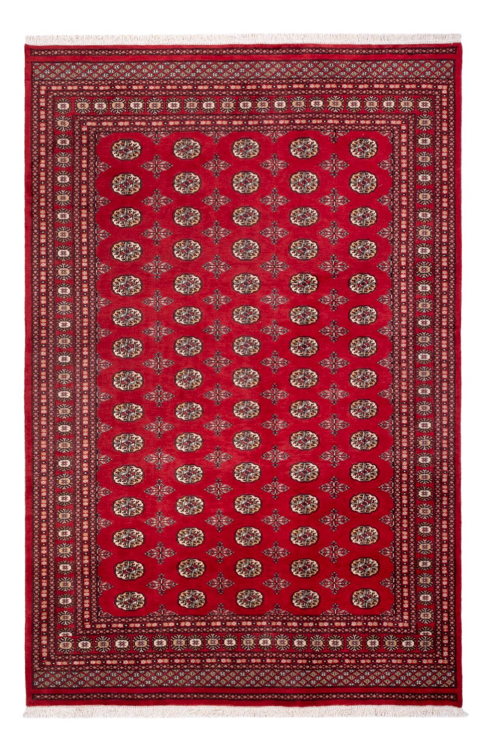 Tapis afghan - Boukhara - 298 x 198 cm - rouge