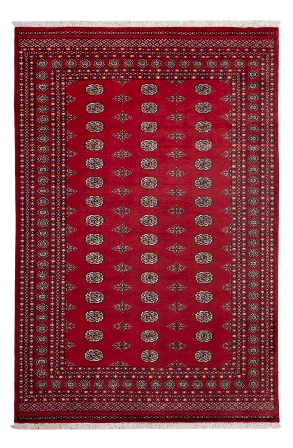 Tapis afghan - Boukhara - 302 x 202 cm - rouge