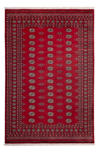 Tapis afghan - Boukhara - 302 x 202 cm - rouge