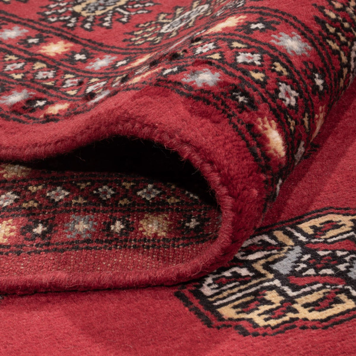 Tapis afghan - Boukhara - 302 x 202 cm - rouge